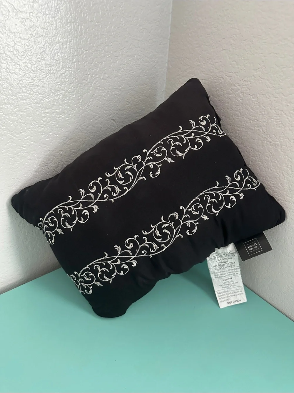 Union Square collection decorative black throw pillow-brand new/never used.
